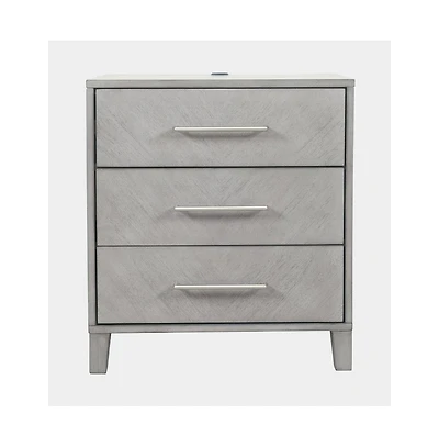 Jofran Eloquence Contemporary Modern 28" Usb Charging Nightstand