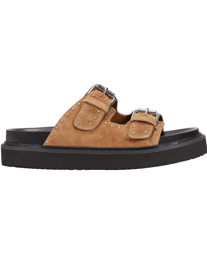 Marc Fisher Ltd Women's Agusta Double Buckle Flatform Sandals