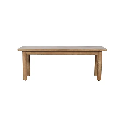 Jofran Bodhi 50" Rustic Solid Wood Dining Bench
