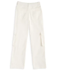 With Jules Big Girls Cotton Wide-Leg Cargo Jeans