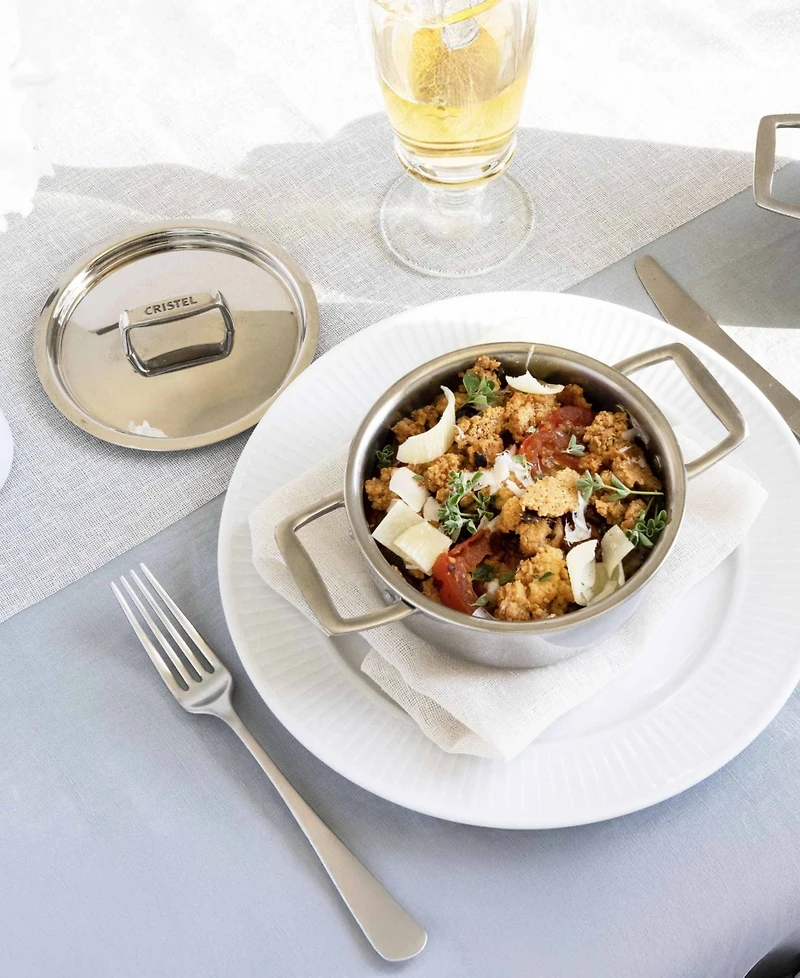Cristel Castel Pro Mini 0.7-Qt. Stainless Steel Stewpan With Lid