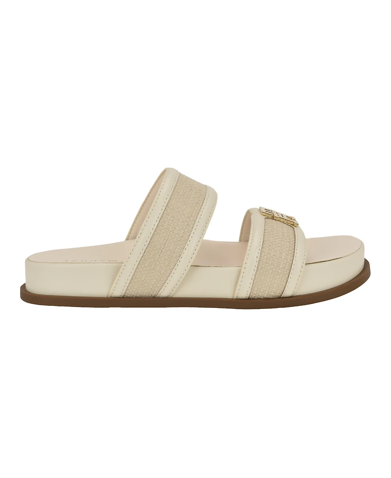 Tommy Hilfiger Women's Jiana Logo Footbed Slip-On Sandals