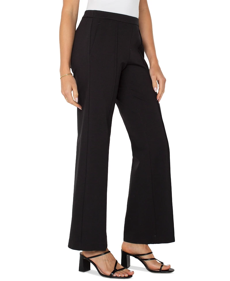 Liverpool Los Angeles Petite Pull-On Wide-Leg Pants