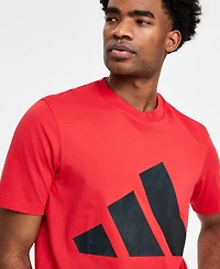 adidas Men's 3 Bar Logo Graphic Cotton T-Shirt