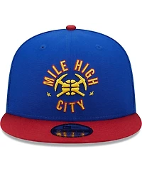 New Era Men's Blue/Red Denver Nuggets Jersey Hook Statement Edition 9FIFTY Snapback Hat