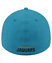 New Era Men's Teal Jacksonville Jaguars Throwback Crawl Standard 39THIRTY Flex Hat