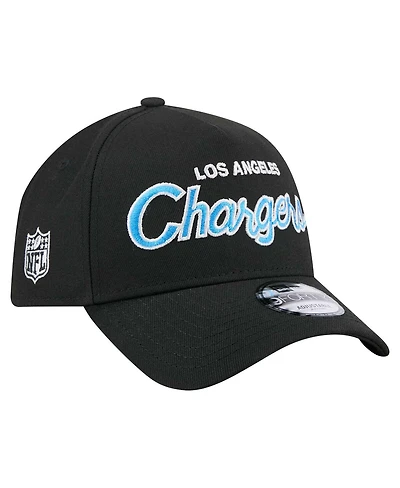 New Era Men's Black Los Angeles Chargers Smith 9FORTY Adjustable hat