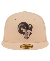 New Era Men's Tan Los Angeles Rams Candied Pecan 59FIFTY Fitted Hat