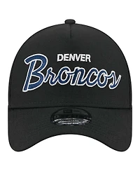 New Era Men's Black Denver Broncos Smith 9FORTY Adjustable hat