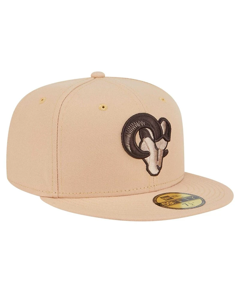 New Era Men's Tan Los Angeles Rams Candied Pecan 59FIFTY Fitted Hat