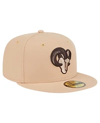 New Era Men's Tan Los Angeles Rams Candied Pecan 59FIFTY Fitted Hat