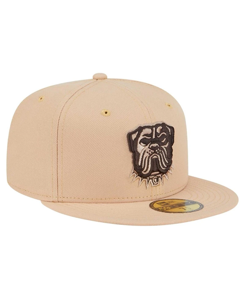 New Era Men's Tan Cleveland Browns Candied Pecan 59FIFTY Fitted Hat