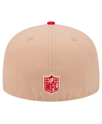 New Era Men's Tan San Francisco 49ers Logo Main 59FIFTY Fitted Hat