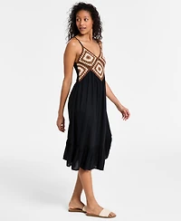 Raviya Women's Crochet-Bodice Midi Dress Cover-Up