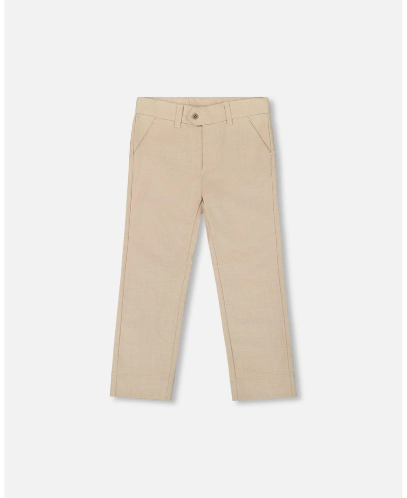 Deux par Big Boys Slant Pocket Pants Light Taupe