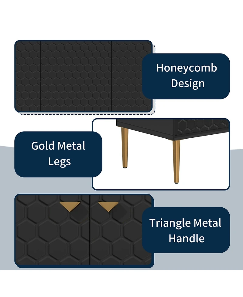Boyel Living 3 Door Accent Cabinet