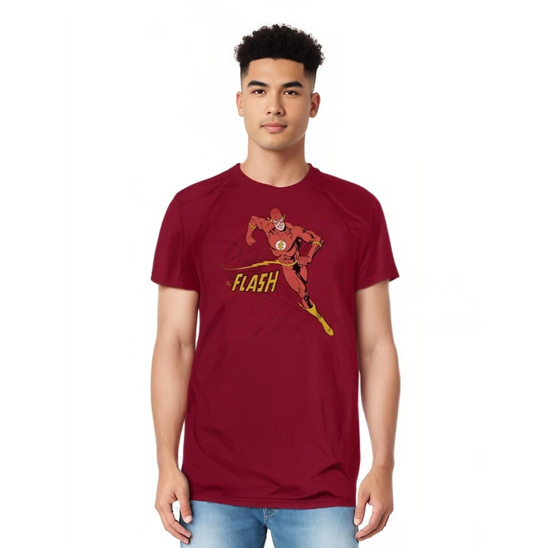 Dc Flash Mens Comics Jetstream Short Sleeve Adult Tee / T-Shirt