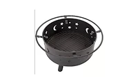 Durable Wood Burning Fire Pit – Outdoor Steel Fire Bowl for Heating, Bonfires, and Cozy Evenings