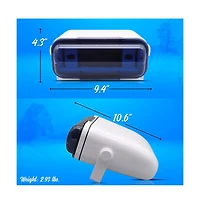 Pyle Universal Marine Stereo Housing, White