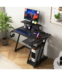 Gouun L Shaped Gaming Desk with Outlets and Usb Ports