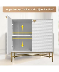 Boyel Living 2 Door Locker Accent Cabinet
