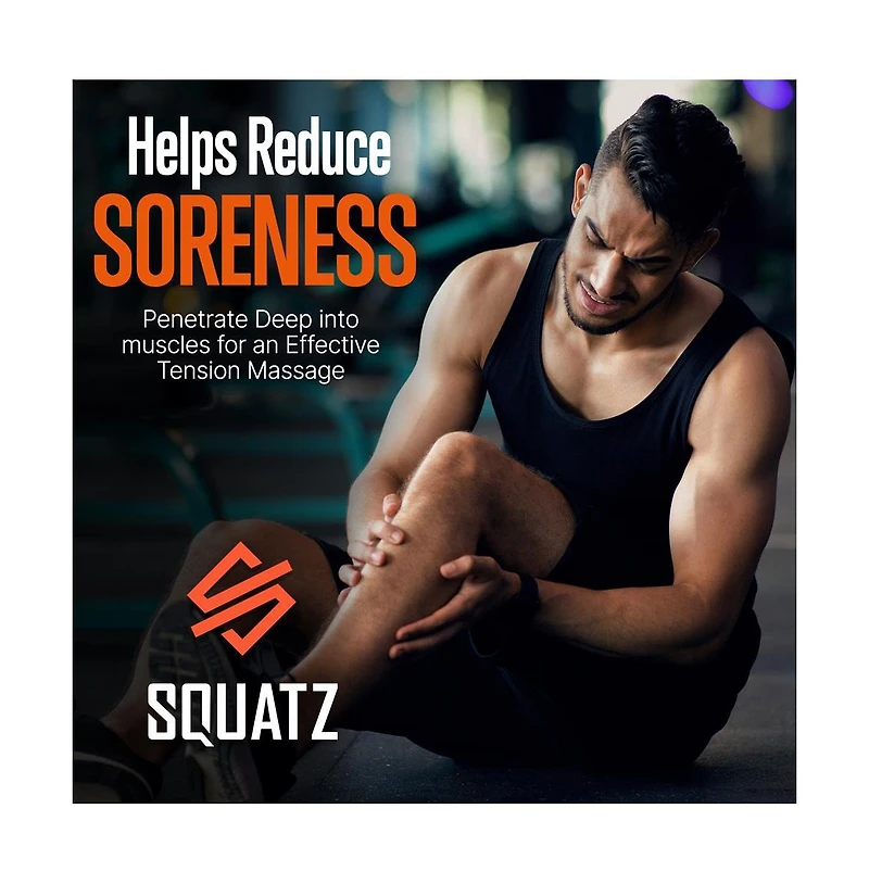 Squatz Wireless Vibrating Massage Ball, Deep Tissue Therapy