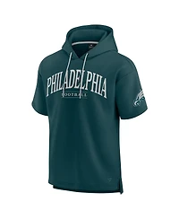 Fanatics Men's and Women's Green Philadelphia Eagles Elements Ready Short Sleeve Pullover Hoodie
