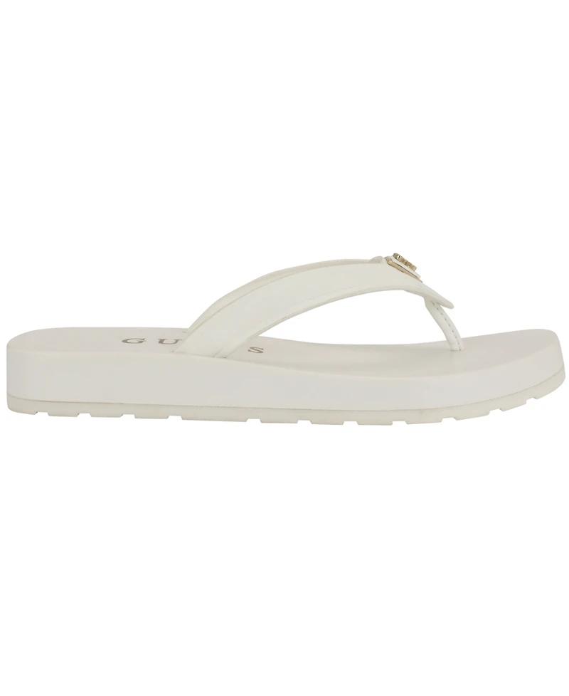 Guess Women's Candry Triangle Logo Eva Thong Flip Flop Sandals