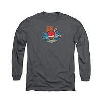 Flash Men's Dc Comics Too Slow Long Sleeve Adult Tee / T-Shirt