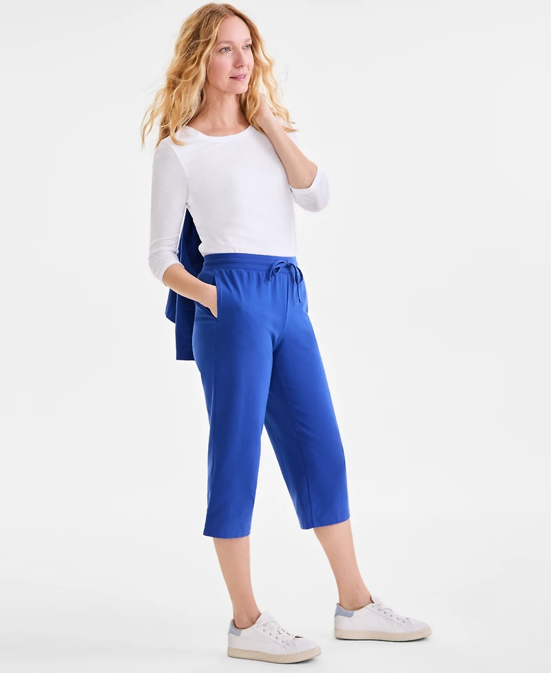 Style & Co Women's Mid Rise Capri Sweatpants
