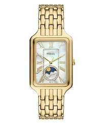 Fossil Women's Raquel Sun Moon Multifunction Gold-Tone Stainless Steel Watch, 29mm