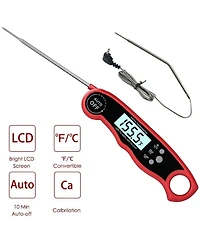 Cooking Thermometer with Dual Probes Meat Thermometer Digital Instant Read Kitchen Food Thermometer