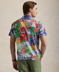 Polo Ralph Lauren Men's Classic-Fit Patchwork-Print Oxford Shirt