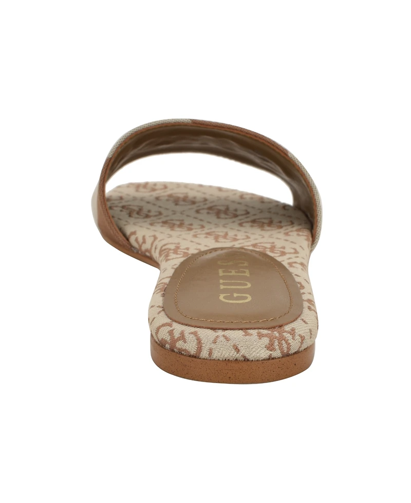 Guess Women's Harini Slip-On Logo Flat Sandals