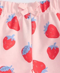First Impressions Baby Girls Strawberry-Print Shorts, Exclusively at Macy's