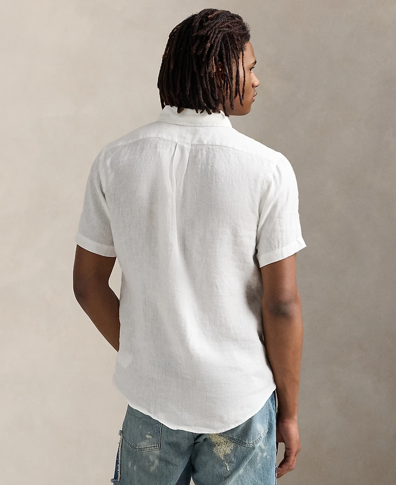 Polo Ralph Lauren Men's Short-Sleeve Linen Button-Up