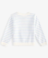 First Impressions Baby Sunny Day Striped Cotton Sweater, Exclusively at Macy's