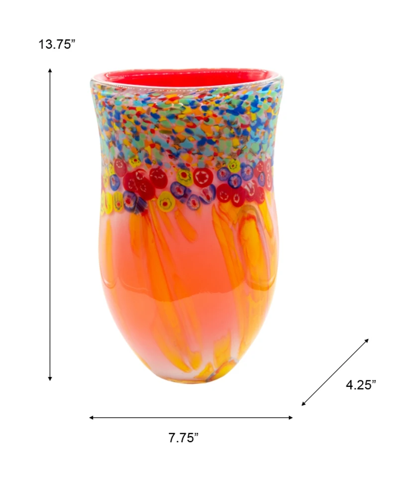 Dale Tiffany 13.75" Salt Creek Art Glass Vase