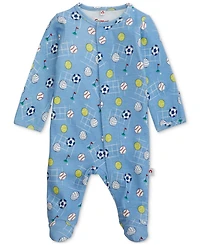 Easy = Magnetic Close Baby Cotton Magnetic Footed Coverall
