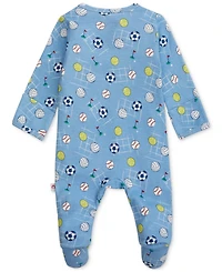 Easy = Magnetic Close Baby Cotton Magnetic Footed Coverall