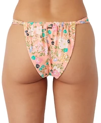 O'Neill Juniors' Low Tide Solimar Striped Bikini Bottoms