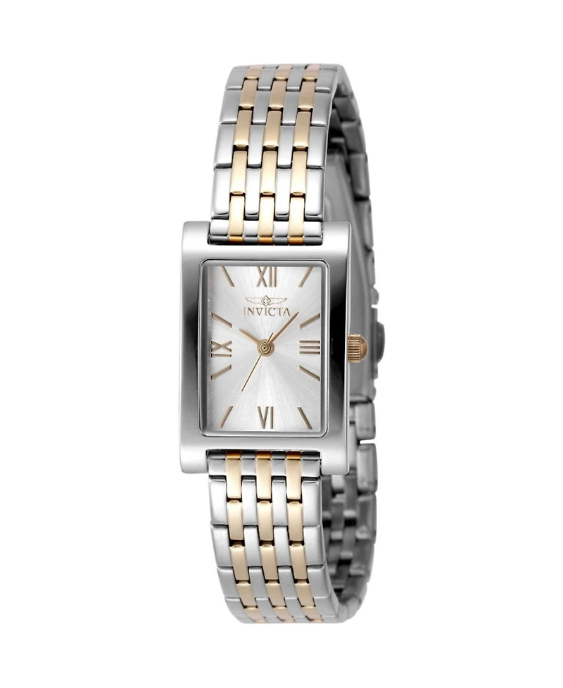 Invicta Women's Angel Quartz 3 Hand Silver Dial Watch