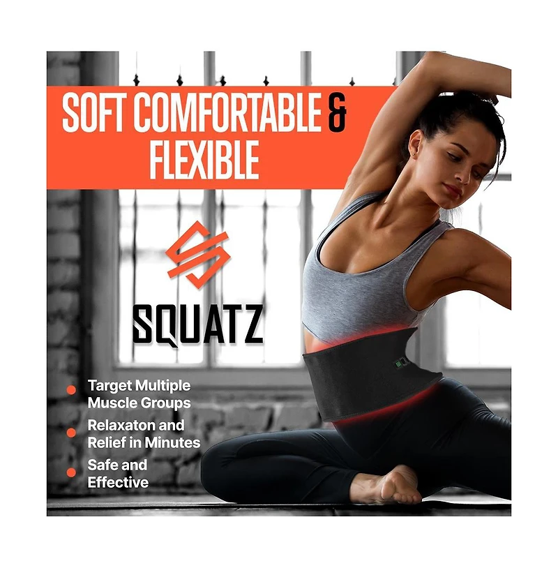 Squatz Wearable Light Therapy Wrap with Infrared & Red Light, Timer Control