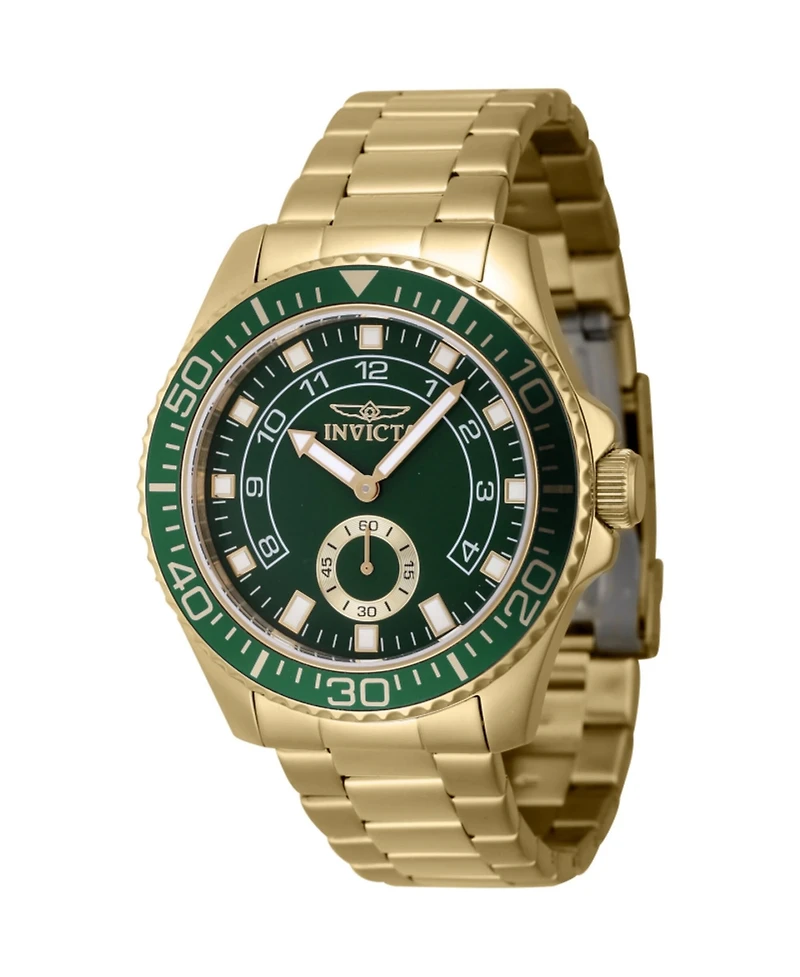 Invicta Men's Pro Diver Quartz Multifunction Green Dial Watch