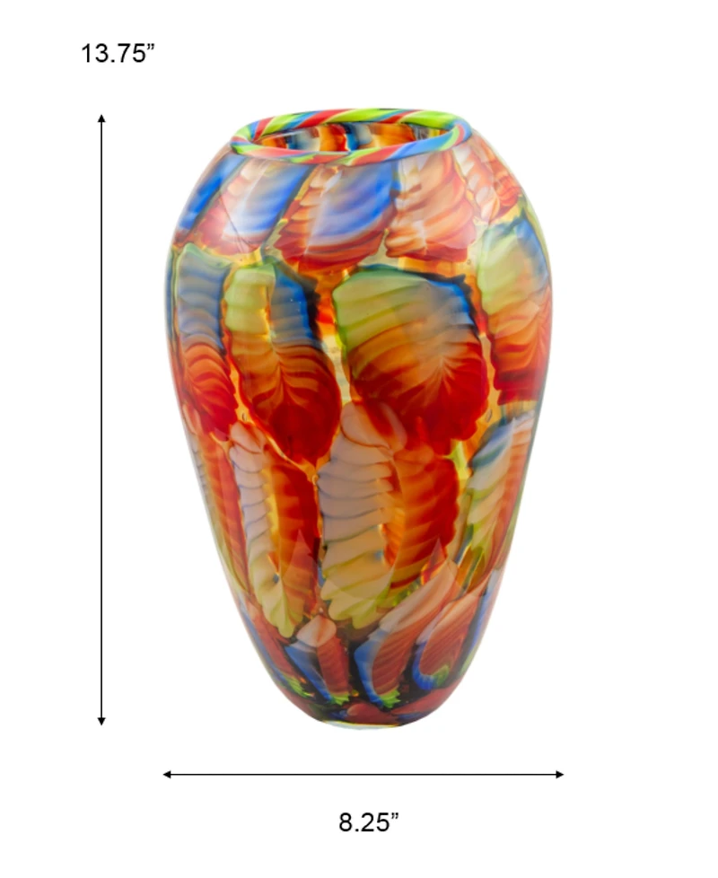 Dale Tiffany 13.75" Adoro Art Glass Vase