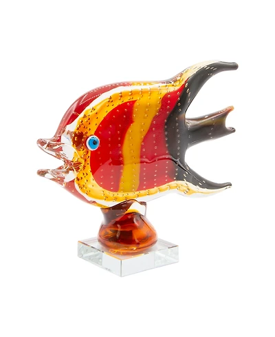 Dale Tiffany 8.75" Bora Fish Art Glass Figurine