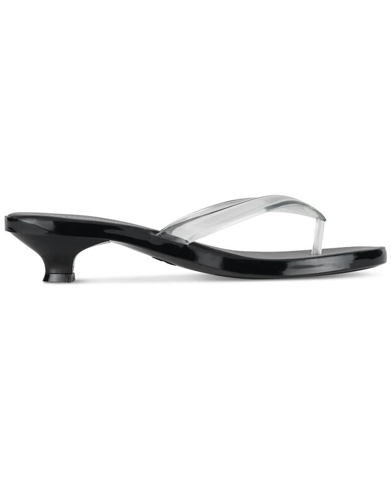 Jeffrey Campbell Lollipop Jelly Kitten-Heel Thong Sandals