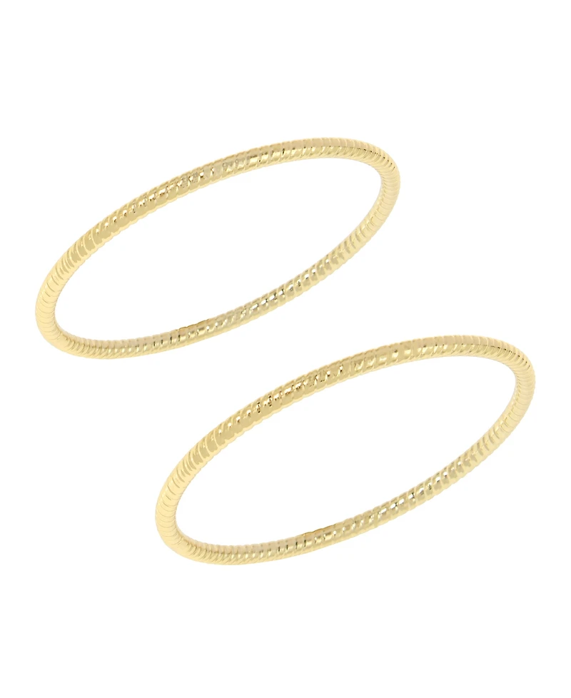 Robert Lee Morris Soho Textured Bangle Bracelet Set
