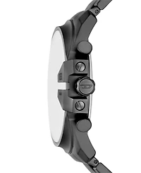 Diesel Men's Mega Chief Slim Quartz Chronograph Gray Stainless Steel Watch, 48mm