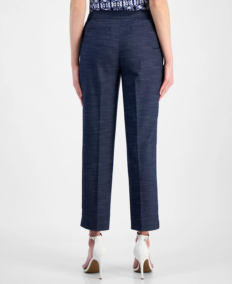 Anne Klein Women's Mid-Rise Straight-Leg Ankle Pants